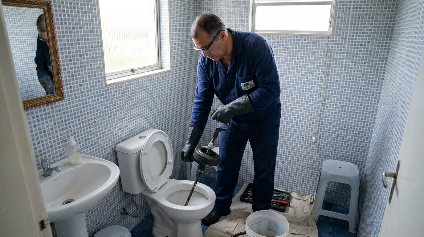 Desentupimento de vaso profissional em Curitiba‑PR