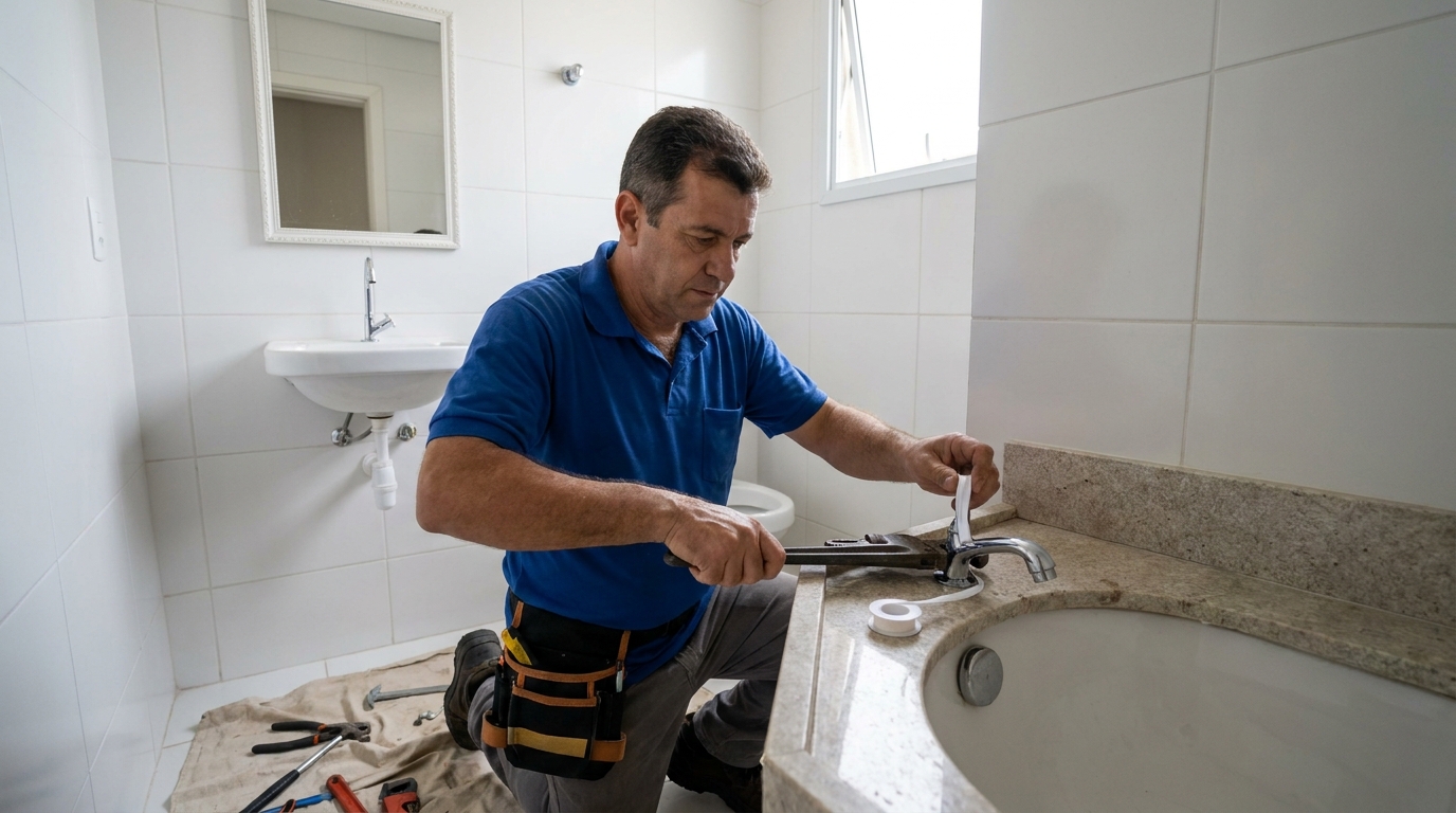 Instalação de torneira de cozinha em Curitiba‑PR